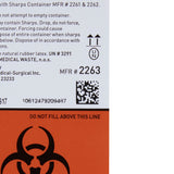 McKesson Prevent® Sharps Collector Wall Cabinet, 12¼ x 4¾ x 10 Inch