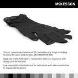 McKesson Confiderm® LDC Nitrile Exam Glove, Large, Black McKesson Confiderm® LDC McKesson Brand