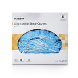 McKesson Shoe Cover, one size Shoe, High, Non-Skid Sole, Blue, Non-Sterile