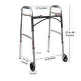 McKesson Folding Walker, Adjustable Height