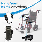 Mobility Aid Combo Pack, Cup Holder, Phone Grip, Bag Hooks