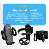 Mobility Aid Combo Pack, Cup Holder, Phone Grip, Bag Hooks
