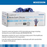 McKesson Confiderm® LDC Nitrile Exam Glove, Small, Blue