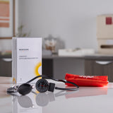 McKesson Deluxe Aneroid Sphygmomanometer, Pocket Size Handheld, Large Adult Cuff, Orange, Dual-Tube