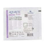Aquacel® Silicone Adhesive with Border Silicone Foam Dressing, 4 x 4 Inch Aquacel® ConvaTec