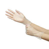 McKesson Confiderm® Vinyl Exam Glove, Large, Clear