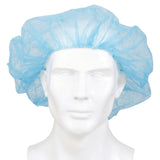 McKesson Disposable Bouffant Surgical Caps, Blue, Elastic Closure, 21"