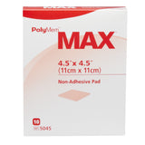 PolyMem® Max® Nonadhesive without Border Foam Dressing, 4½ x 4½ Inch PolyMem® Max® Ferris Manufacturing