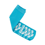 McKesson Paw Prints Slipper Socks, Aqua, one size