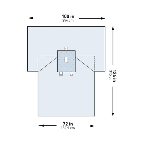 McKesson Sterile Pediatric Laparotomy Drape, 100 x 72 x 124 Inch McKesson McKesson Brand