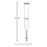 McKesson Tall Adult Underarm Crutches, 5 ft. 10 in. - 6 ft. 6 in.