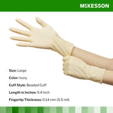 McKesson Confiderm® Latex Exam Glove, Large, Ivory McKesson Confiderm® McKesson Brand