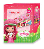 American® White Cross Stat Strip® Strawberry Shortcake Design Adhesive Strip, ¾ x 3 Inch