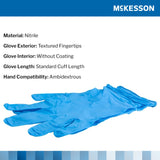 McKesson Confiderm® 4.5C Nitrile Exam Glove, Extra Small, Blue
