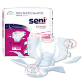 Seni® Super Quatro Severe Absorbency Incontinence Brief, Large