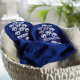 McKesson Terries™ Adult Slipper Socks, Bariatric / XW, Royal Blue