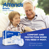 Attends® Extra Heavy Absorbency Briefs, Large Attends® Care Advanced Attends Healthcare Products