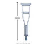 McKesson Underarm Crutches for Children 3'7" to 4' in Height