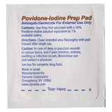 dynarex® Povidone-Iodine Prep Pad, Antiseptic, Non-Woven