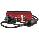McKesson Lumeon Aneroid Sphygmomanometer with Cuff, 2-Tube, Pocket-Size, Handheld, Adult Large Cuff, Burgundy