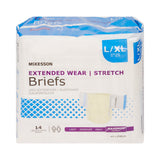 McKesson Extended Wear Maximum Absorbency Incontinence Brief, Large / X-Large McKesson Extended Wear McKesson Brand