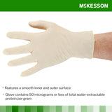 McKesson Confiderm® Latex Exam Glove, Large, Ivory McKesson Confiderm® McKesson Brand