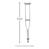 McKesson Adult Underarm Crutches, 5 ft. 2 in. - 5 ft. 10 in.