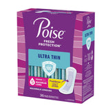 Poise® Fresh Protection™ Ultra Thin Pads, Maximum Long