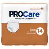 ProCare™ Moderate to Maximum Absorbent Underwear, Extra Large ProCare™ First Quality