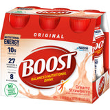 Boost® Original Strawberry Balanced Nutritional Drink, 8-ounce bottle Boost® Original Nestle Healthcare Nutrition