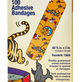 American® White Cross Stat Strip® Circus Kid Design Adhesive Strip, ¾ x 3 Inch