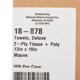 McKesson Nonsterile Mauve Procedure Towel, 13 x 18 Inch