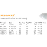 Primapore White Adhesive Dressing, 8 x 15 Centimeter