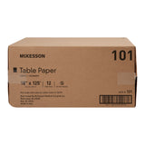 McKesson Crepe Table Paper, 18 Inch x 125 Foot, White