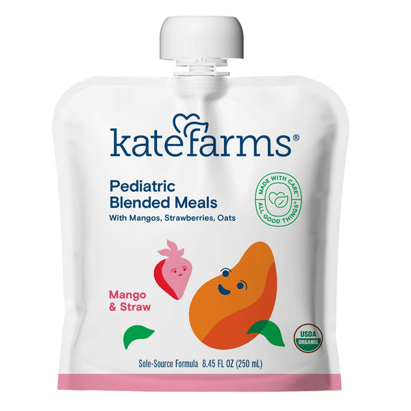 Kate Farms® Pediatric Blended Meals with Mango and Strawberry, 8.45-ounce pouch Kate Farms Kate Farms