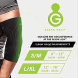 Green Drop™ Infused Compression Sleeve Elbow Support, Large/Extra Large Green Drop™ Green Drop Compression LLC