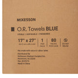 McKesson Sterile Blue O.R. Towel, 17 x 27 Inch