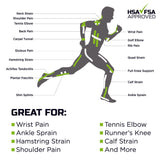 Green Drop Sports Tape, Infused Kinesiology Tape for Recovery – 20 Precut, 10-Inch Strips