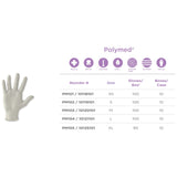 Polymed® Latex Exam Glove, Large, Ivory Polymed® Ventyv