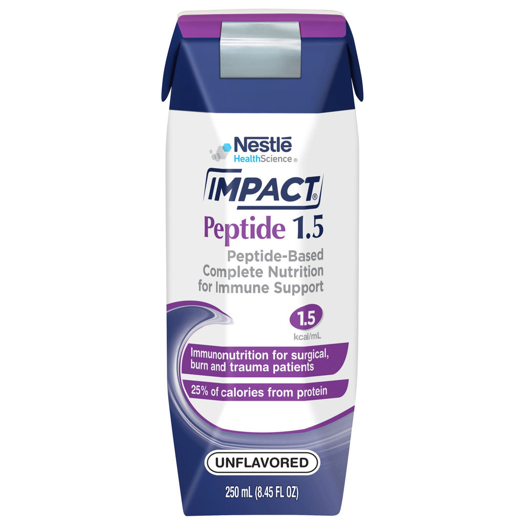 Impact® Peptide 1.5 Ready to Use Tube Feeding Formula, 8.45 oz. Carton Impact® Peptide 1.5 Nestle Healthcare Nutrition