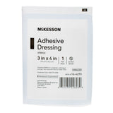 McKesson White Adhesive Dressing, 3 x 4 Inch McKesson McKesson Brand
