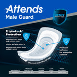 Attends® Discreet Men's Guard, Level 3, 12½-Inch Length