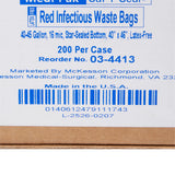 SAF-T-SEAL® Infectious Waste Bag, 40-45 gal