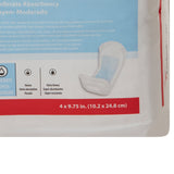Sure Care™ Bladder Control Pads, Moderate Absorbency, 4 x 9.75 Inch Sure Care™ Cardinal