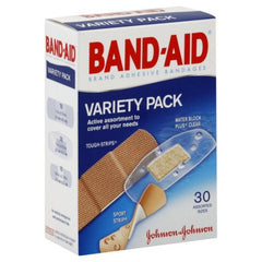 Band-Aid® Variety Pack Adhesive Strip, Assorted Sizes Band-Aid® Variety Pack Johnson & Johnson Consumer