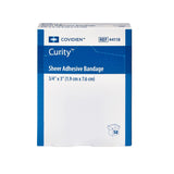 Curity™ Sheer Adhesive Strip, ¾ x 3 Inch