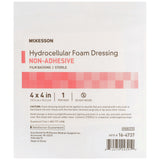 McKesson Nonadhesive without Border Foam Dressing, 4 x 4 Inch