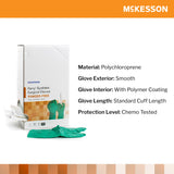 McKesson Perry® Performance Plus Polychloroprene Surgical Glove, Size 5.5, Green McKesson Perry® Performance Plus McKesson Brand