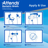 Attends® Bariatric Briefs, 2X-Large