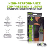 Green Drop™ Infused Compression Sleeve Knee Support, Large/Extra Large Green Drop™ Green Drop Compression LLC